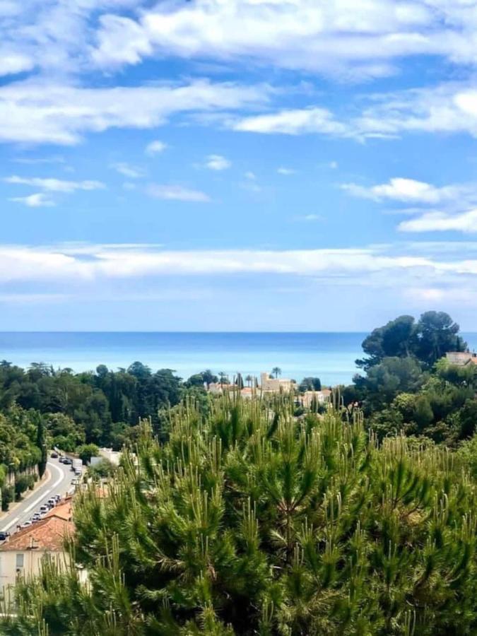 Appartement Luxe - 3 Pieces Avec Vue Mer, Piscine Et Tennis Nice Dış mekan fotoğraf